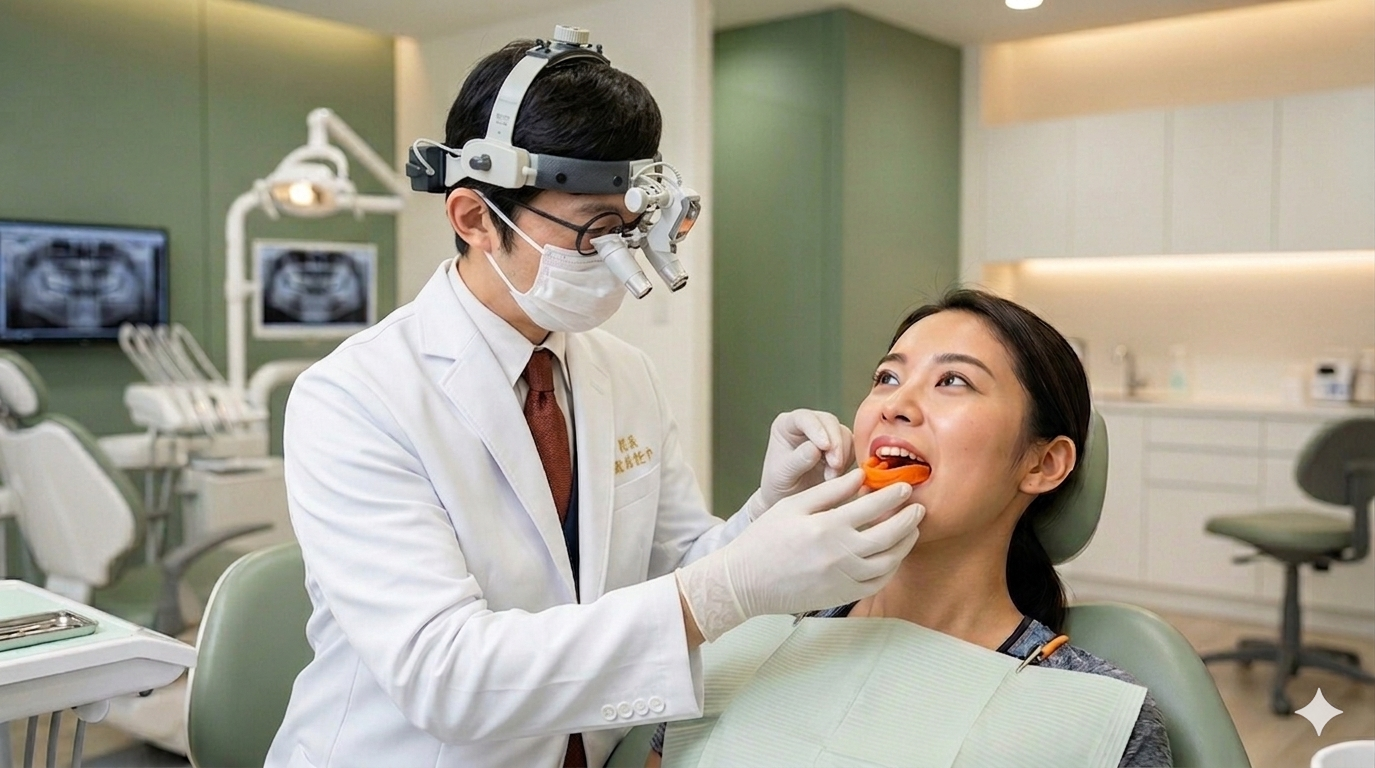 歯科医師による精密な噛み合わせ調整